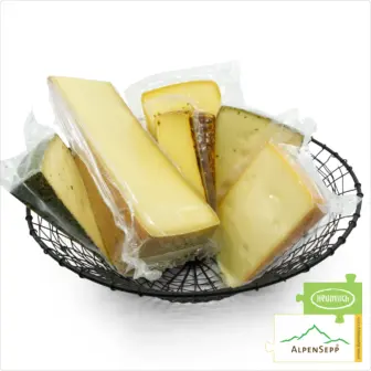 KÄSE GESCHENKBOX » EDELWEISS « | 2,5 kg sprichwörtlicher Gaumensex mit Heumilch® Alpenkäse zum Schenken 10 KÄSE GESCHENKBOX 'Edelweiss' | 2,5 kg pure Gaumenschmeichelei mit Heumilch® Alpenkäse zum Schenken