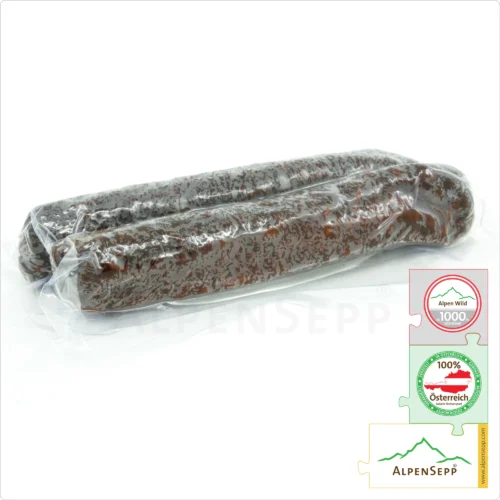 HIRSCHLANDJÄGER | Rohwurst Kantwurst vom Hirsch | PREMIUM Wildwurst vom Alpen Rotwild | 1 Paar 8 HIRSCHLANDJÄGER | Rohwurst Kantwurst vom Hirsch | Landjäger vom Rotwild