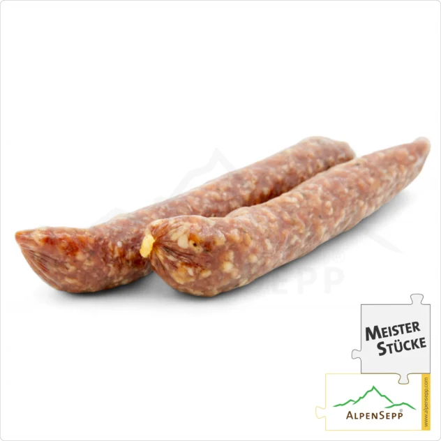 HIRSCHWURZEN | geräucherte Kaminwurzen mit Hirschfleisch | mild-würzige PREMIUM Wurstsorte | 3 Stück