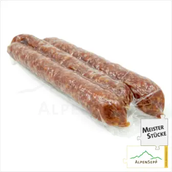 HIRSCHWURZEN | geräucherte Kaminwurzen mit Hirschfleisch | mild-würzige PREMIUM Wurstsorte - 3 Stück 9 HIRSCHWURZEN | geräucherte Kaminwurzen mit Hirschfleisch | mild-würzige PREMIUM Wurstsorte | 3 Stück