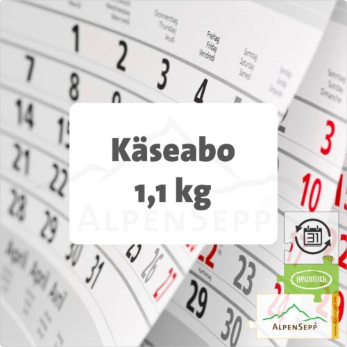 ABO BERGKÄSE + SCHNITTKÄSE – 1,1 KG | laktosefrei | 5 möglichen Käsesorten | für den Alpenkäse Kenner + Käseprofi | mit flexibler Laufzeit des Käseabos 1 ALPENKÄSE Abonnement. 1,1 kg