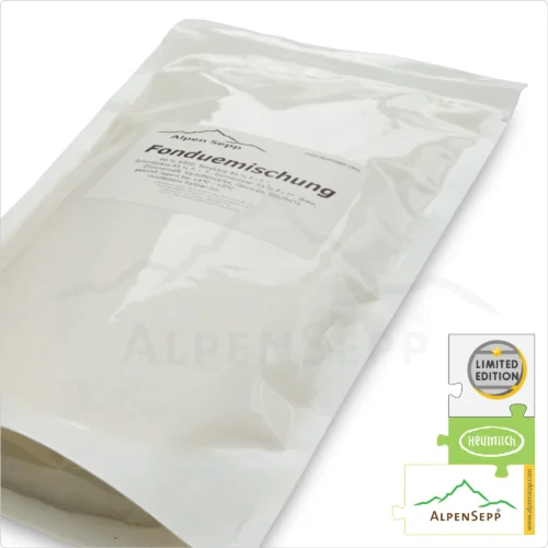 KÄSEFONDUE | PREMIUM Qualität - 100% frei von Geschmacksverstärkern | Käse Fertiggericht Spezialität im Beutel - aromatisch + würzige Genuss Garantie | 500 Gramm 8 KÄSEFONDUE | Fertigmischung im Beutel zum Erwärmen | 500 Gramm