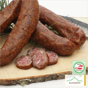 KAMINWURZEN Wurst- traditionelle Hartwurst | geräucherte Rohwurst | 2 Paar