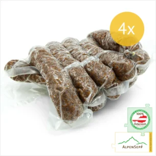 KAMINWURZEN Wurst- traditionelle Hartwurst | geräucherte Rohwurst | 4 Paar