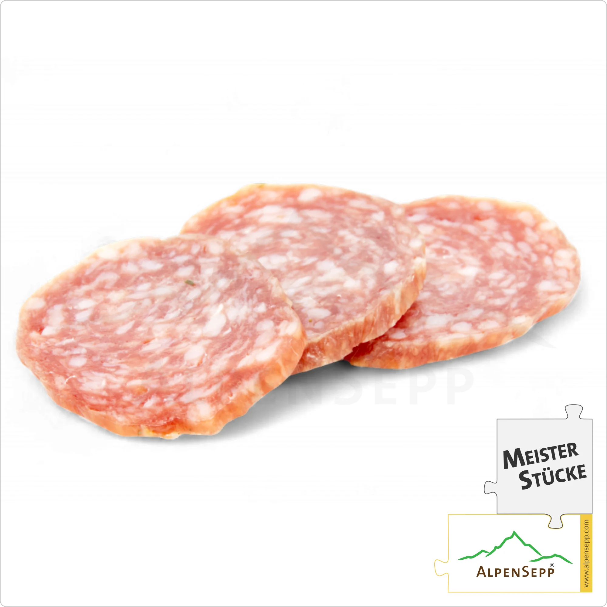 KNOBLAUCHSALAMI | Delikat-aromatische Salami aus Schweinefleisch | PREMIUM Wurstsorte mit Knoblauch Note | 1 Stange