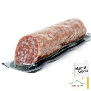 KNOBLAUCHSALAMI | Delikat-aromatische Salami aus Schweinefleisch | PREMIUM Wurstsorte mit Knoblauch Note | 1 Stange