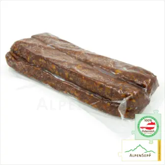 LANDJÄGER | Rohwurst Kantwurst | geräucherte, würzige Wurst Spezialität der Alpen | 2 Paar 8 LANDJÄGER | Rohwurst Kantwurst | geräucherte, würzige Wurst | 2 Paar