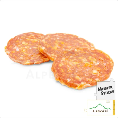 PEPERONCINO SALAMI | Chili Salami aus Schweinefleisch | Scharf-aromatische PREMIUM Wurstsorte | 1 Stange 8 PEPERONCINO SALAMI | Chili Salami aus Schweinefleisch | Scharfe-aromatische PREMIUM Wurstsorte | 1 Stange