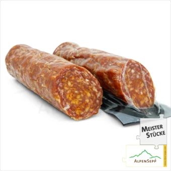 PEPERONCINO SALAMI | Chili Salami aus Schweinefleisch | Scharfe-aromatische PREMIUM Wurstsorte | 1 Stange