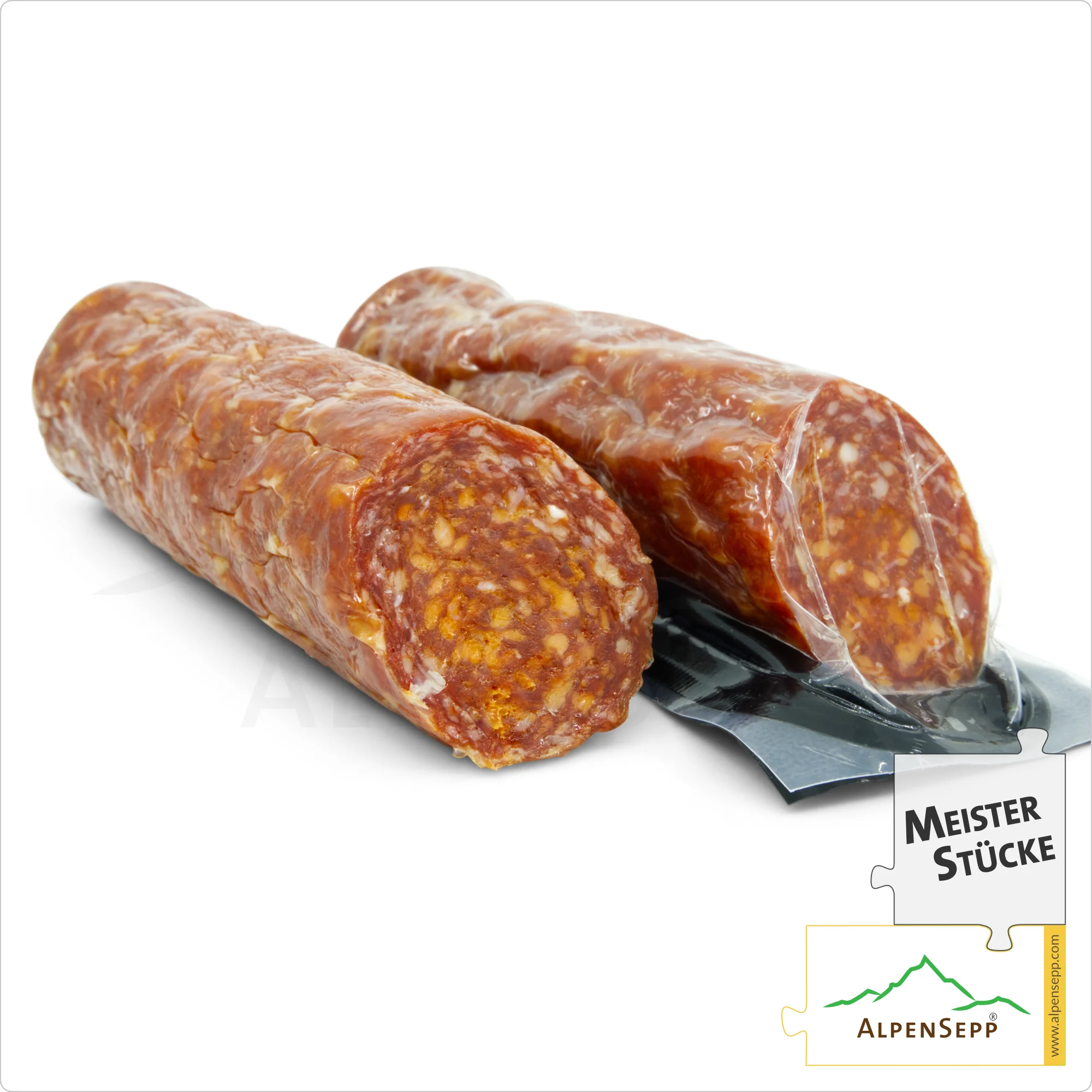 PEPERONCINO SALAMI | Chili Salami aus Schweinefleisch | Scharfe-aromatische PREMIUM Wurstsorte | 1 Stange