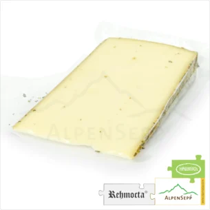 KÄSE REHMOCTA »Diedo« | Affinierte laktosefreie Schnittkäse Käsesorte mit Gewürzmischung aus Apfel, Minze + Holunderblüte