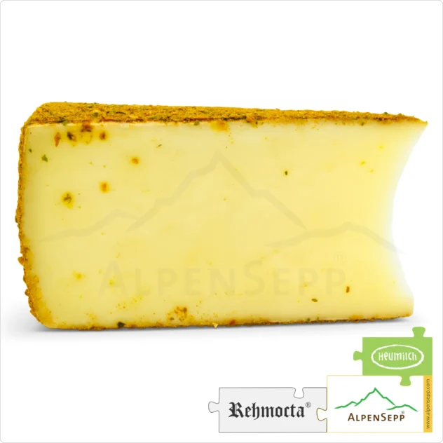 KÄSE REHMOCTA » Ehni « | Laktosefreie Heumilch Käsesorte mit STAY SPICED! Gewürzmischung + Kardamom & Ingwer