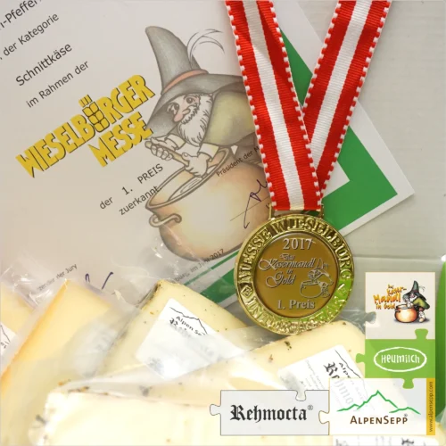 GOLDMEDAILLE KÄSEBOX vom Rehmer Sennhus | 5 verschiedene Käse | Wir feiern mit Ihnen! 9 GOLDMEDAILLE KÄSEBOX vom Rehmer Sennhus | 5 verschiedene Käse | Wir feiern mit Ihnen!