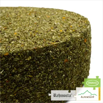 REHMOCTA® » Ilga « Käselaib | Laktosefreier Heumilch Käse | 8,1 kg Käserad 8 Käselaib REHMOCTA »Ilga« | Affinierte laktosefreie Schnittkäse Käsesorte mit Gewürzmischung mit Tomate + Basilikum