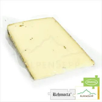 KÄSE REHMOCTA® » Ilga « | Affinierte, laktosefreie Käsesorte direkt aus dem Käsekeller | zart schmelzend mit einmaligem Tomate + Basilikum Charakter 12 Käse REHMOCTA »Ilga« | Affinierte laktosefreie Schnittkäse Käsesorte mit Gewürzmischung mit Tomate + Basilikum