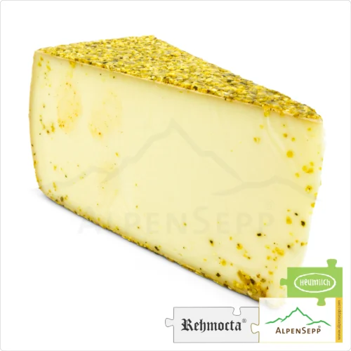 KÄSE REHMOCTA® » Merboth « | Affinierter, laktosefreier Schnittkäse direkt aus dem Käsekeller | zart schmelzend mit Orangenpfeffer Charakter 14 KÄSE REHMOCTA » Merboth « | Affinierte laktosefreie Schnittäse Käsesorte mit Gewürzmischung