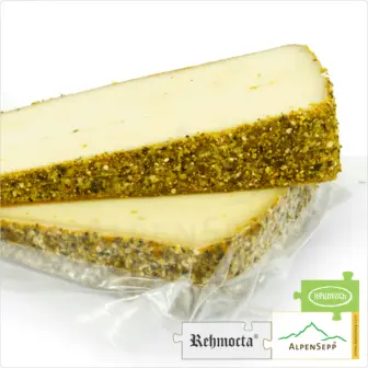 KÄSE REHMOCTA® » Merboth « | Affinierter, laktosefreier Schnittkäse direkt aus dem Käsekeller | zart schmelzend mit Orangenpfeffer Charakter 12 KÄSE REHMOCTA » Merboth « | Affinierte laktosefreie Schnittäse Käsesorte mit Gewürzmischung