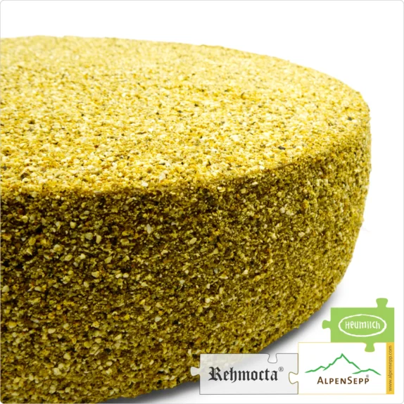 REHMOCTA® » Merboth « Käselaib | Laktosefreier Heumilch Käse | 8,1 kg Käserad 8 KÄSELAIB REHMOCTA » Merboth « | Affinierte laktosefreie Schnittäse Käsesorte mit Gewürzmischung