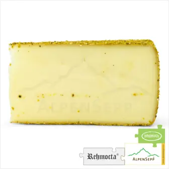 KÄSE REHMOCTA® » Merboth « | Affinierter, laktosefreier Schnittkäse direkt aus dem Käsekeller | zart schmelzend mit Orangenpfeffer Charakter 11 KÄSE REHMOCTA » Merboth « | Affinierte laktosefreie Schnittäse Käsesorte mit Gewürzmischung