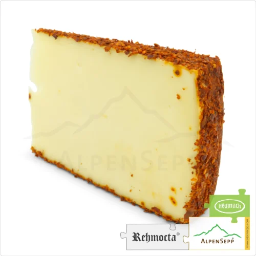 KÄSE REHMOCTA® » Peppino « | Laktosefreie Heumilch Käsesorte mit STAY SPICED! Gewürzmischung und feinem Chili affiniert | 100% Großartige Genuss Garantie 9 KÄSE REHMOCTA » Peppino « | Käsesorte mit Chili vom Gewürzprofi Stay Spiced!| Schnittkäse