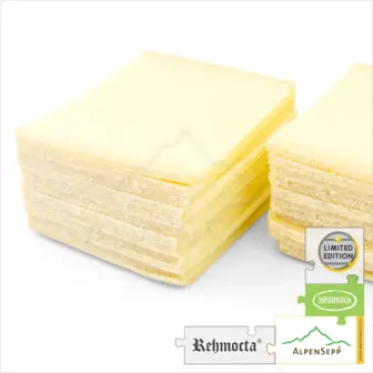 RACLETTE KÄSE Scheiben - REHMOCTA mild-würzig | 20+ Scheiben laktosefreier Schnittkäse für Grill und heißen Stein | dünn geschnitten | 500 Gramm 12 RACLETTE KÄSE - REHMOCTA mild-würzig | 20+ Scheiben laktosefreier Schnittkäse für Grill und heißen Stein | dünn geschnitten | 500 Gramm