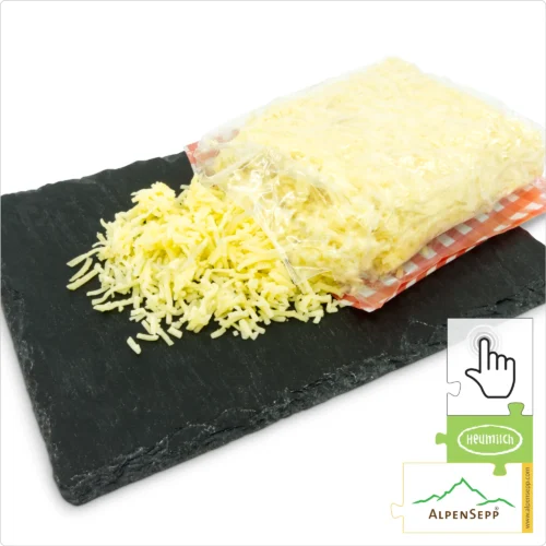 PREMIUM REIBEKÄSE Käsespätzle Mischung, 400 Gramm aus Heumilch | Käsknöpfle | aus 4 Käsesorten, aromatisch + würzig | zum 1-Klick Sofortkauf 8 PREMIUM REIBEKÄSE Käsespätzle Mischung, 400 Gramm aus Heumilch | Käsknöpfle | aus 4 Käsesorten, aromatisch + würzig | zum 1-Klick Sofortkauf