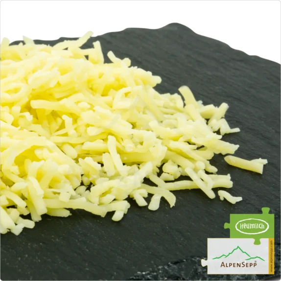 KÄSESPÄTZLE REIBKÄSE Käsemischung | DELUXE Käse Geschmack für Käsegerichte, Gratins usw. | aus 4 Laktosefreien Heumilch Käsesorten, aromatisch + würzig | 1 kg 12 REIBKÄSE Käsemischung | PREMIUM Käse Geschmack für Käsespätzle & Käsknöpfle | aus 4 Laktosefreien Heumilch Käsesorten, aromatisch + würzig