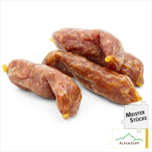 SALAMI BEISSERLE CLASSIC | Milde Snack Wurst aus Schweinefleisch | Mild-Pikante PREMIUM Wurstsorte | 4 Stück