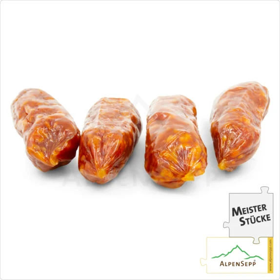 SALAMI BEISSERLE HOT | Scharfe Snack Wurst mit Chili aus Schweinefleisch | Pikante PREMIUM Wurstsorte | 4 Stück 8 SALAMI BEISSERLE HOT | Scharfe Snack Wurst mit Chili aus Schweinefleisch | Pikante PREMIUM Wurstsorte | 4 Stück