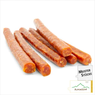 SALAMI STICKS | Pikante Mini Salami Wurst aus Schweinefleisch | PREMIUM Wurstsorte | 6 Stück