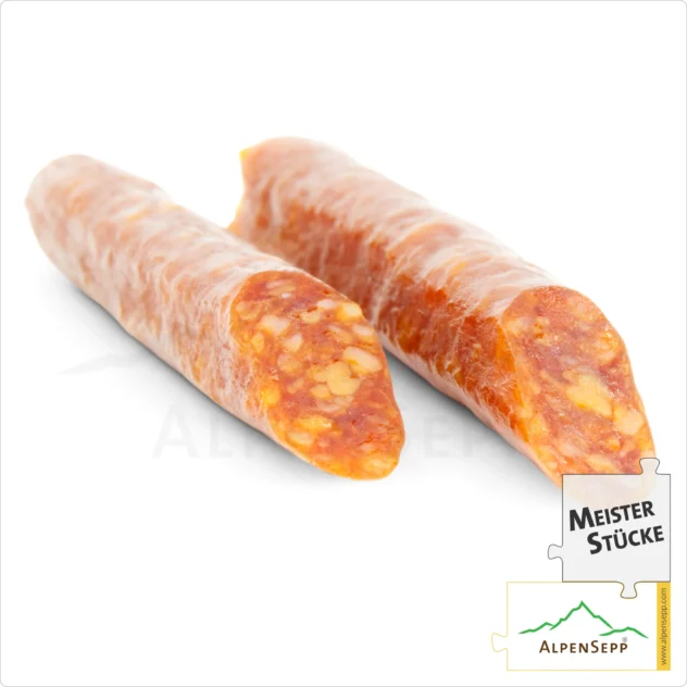 SALAMI STICKS | Pikante Mini Salami Wurst aus Schweinefleisch | PREMIUM Wurstsorte | 6 Stück