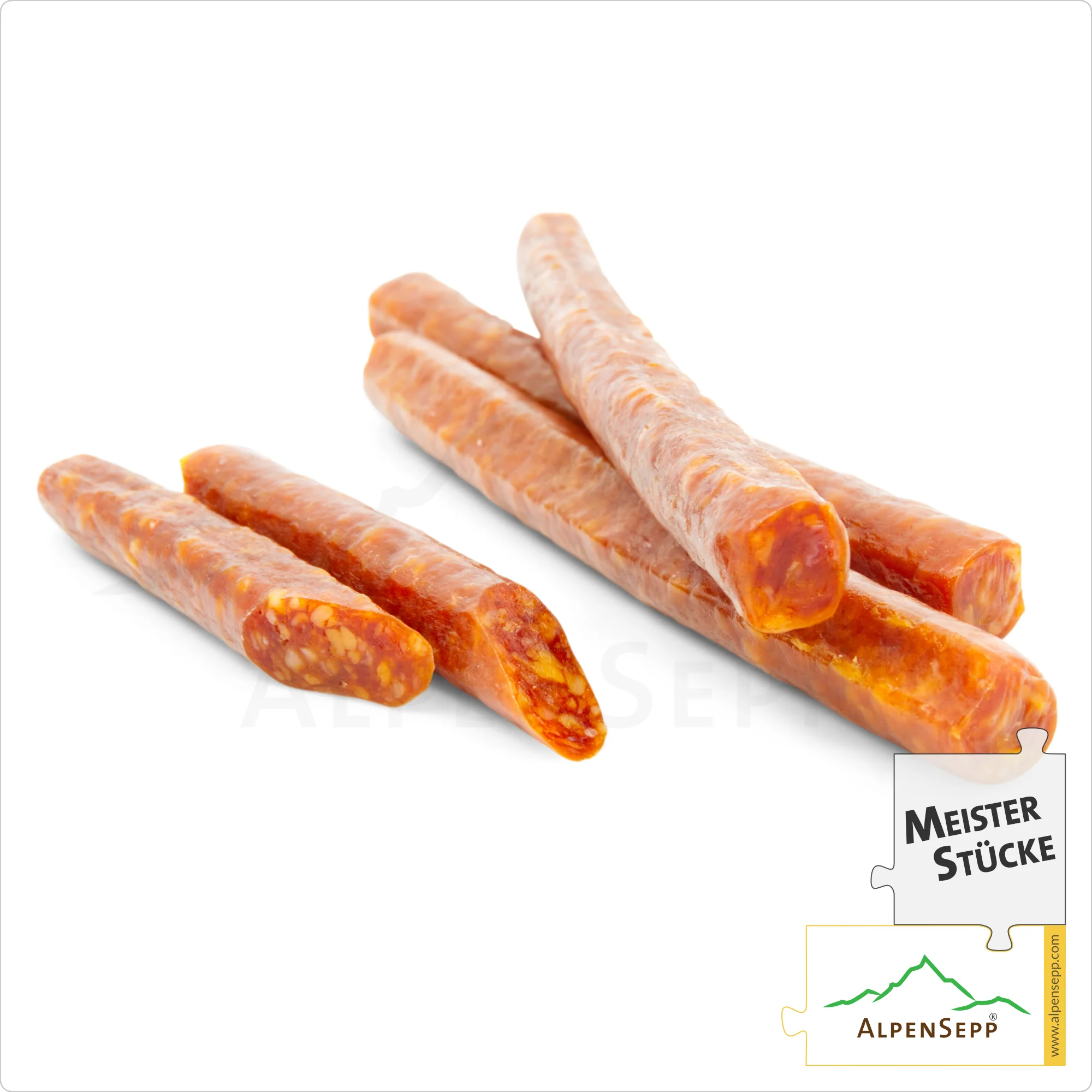 SALAMI STICKS | Pikante Mini Salami Wurst aus Schweinefleisch | PREMIUM Wurstsorte | 6 Stück