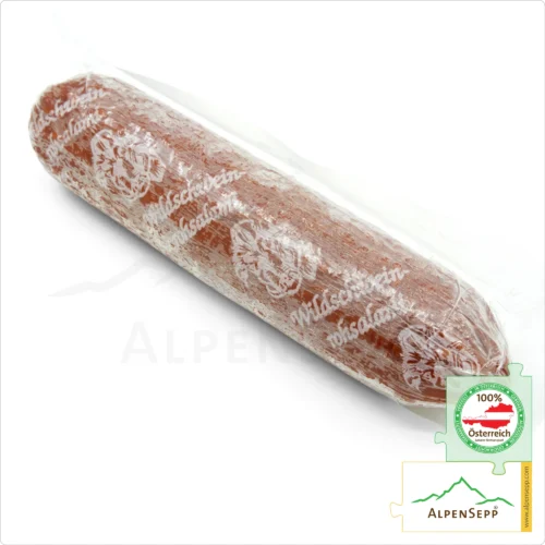WILDSCHWEINSALAMI | Salami Wildwurst vom Schwarzwild | PREMIUM Wurst vom heimischen Wild - 1 Stange 9 WILDSCHWEINSALAMI | Salami Wildwurst von Schwarzwild | Wurst vom Wild