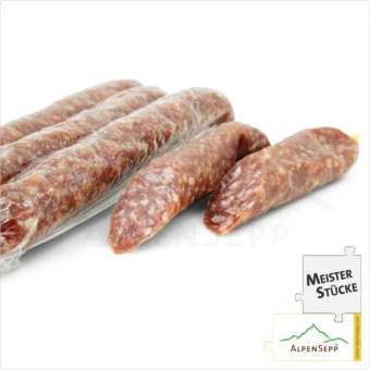 ZIRBENWURZEN | geräucherte Kaminwurzen mit Zirben | delikat-würzige PREMIUM Wurst | 3 Stück