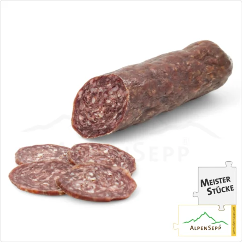 RINDSSALAMI | Würzige Salami aus 100% Rindfleisch | PREMIUM Wurstsorte | 1 Stange 1 RINDSSALAMI | Würzige Salami aus 100% Rindfleisch | PREMIUM Wurstsorte | 1 Stange