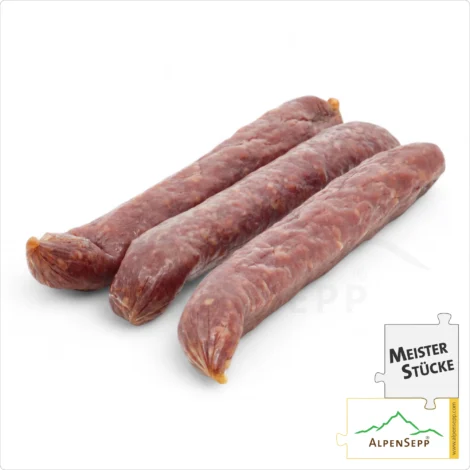 RINDSWURZEN | geräucherte Kaminwurz aus 100% Rindfleisch | mild-würzige PREMIUM Wurst | 3 Stück