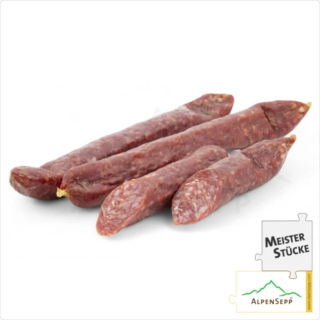 RINDSWURZEN | geräucherte Kaminwurz aus 100% Rindfleisch | mild-würzige PREMIUM Wurst | 3 Stück