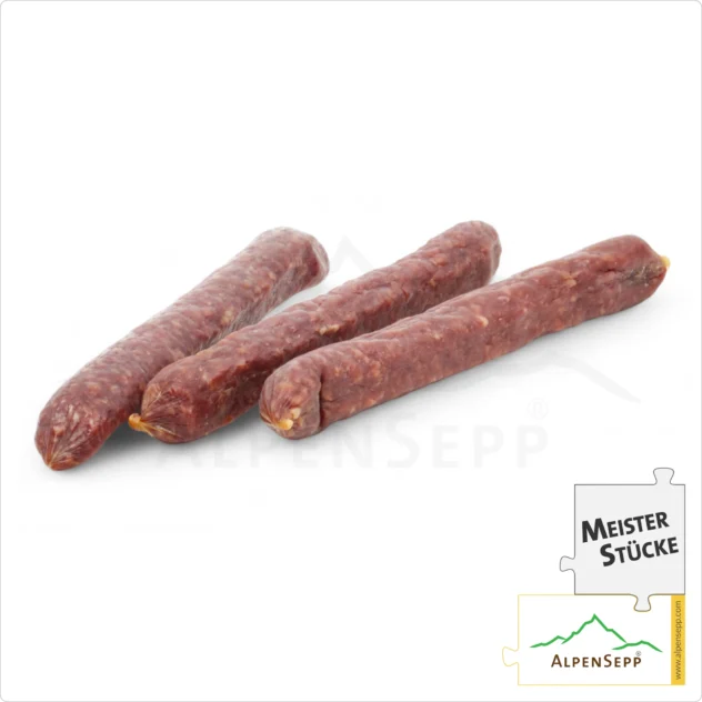 RINDSWURZEN | geräucherte Kaminwurz aus 100% Rindfleisch | mild-würzige PREMIUM Wurst | 3 Stück