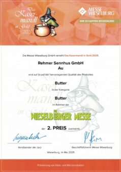 Wieselburger Messe | 2. Preis Sennbutter
