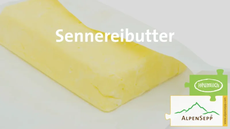 SENNEREI BUTTER | BESTES, intensives Heumilch® Geschmackserlebnis aus Rohmilch | limitiertes Wochenkontingent, jeweils ab Montag | 250 Gramm 9 Genusserlebnis Sennereibutter
