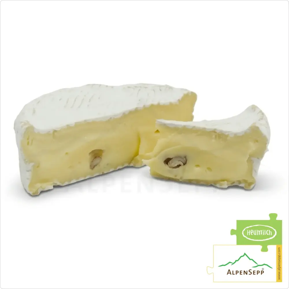 Camembert mit WALNUSS aus Bregenzerwälder Heumilch | Natur Pur vom Original Grauvieh | 4 Wochen