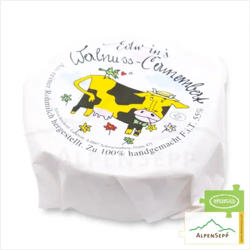Camembert mit WALNUSS aus Bregenzerwälder Heumilch | Natur Pur vom Original Grauvieh | 240 g 10 Camembert mit WALNUSS aus Bregenzerwälder Heumilch | Natur Pur vom Original Grauvieh | Frisch