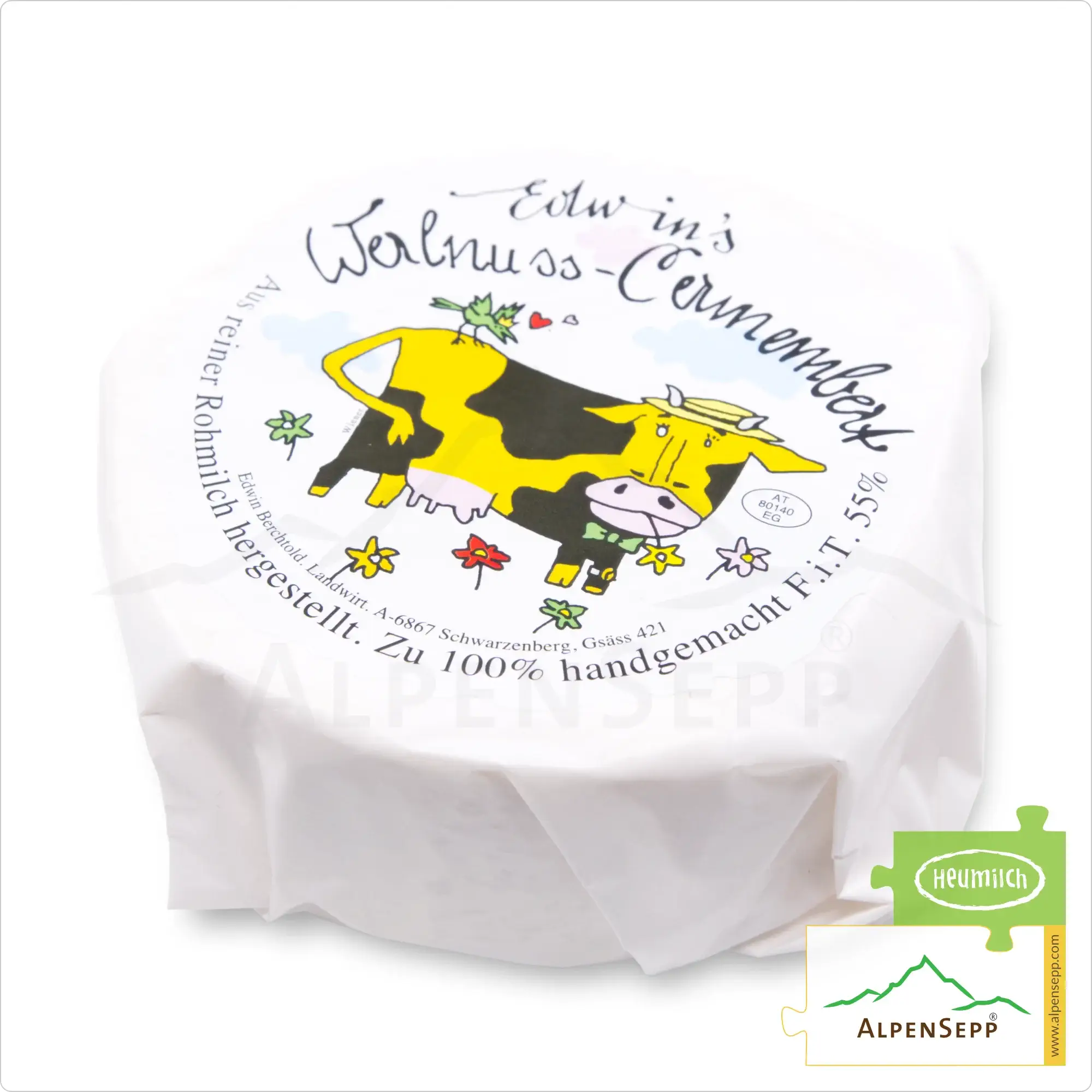 Camembert mit WALNUSS aus Bregenzerwälder Heumilch | Natur Pur vom Original Grauvieh | 240 g 5 Camembert mit WALNUSS aus Bregenzerwälder Heumilch | Natur Pur vom Original Grauvieh | Frisch