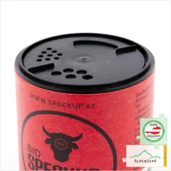 Speckup® Chili Rinderspeckpulver – Made in Austria | geräucherter, ungepökelter Speck vom Bio-Rind in Pulverform | Produkte des Jahres 2026 in DE Ausgezeichnet
