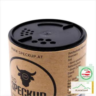 Speckup® Rinderspeckpulver – Made in Austria | geräucherter, ungepökelter Speck vom Bio-Rind in Pulverform | Produkte des Jahres 2026 in DE Ausgezeichnet
